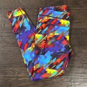 Athleta Women’s Leggings Size Medium - Multicolor Abstract Pattern